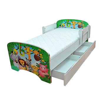 Dečiji krevet sa fiokama model 803 green jungle-2