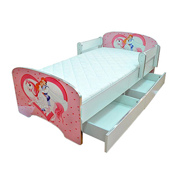 Dečiji krevet sa fiokama model 803 pink princess-2