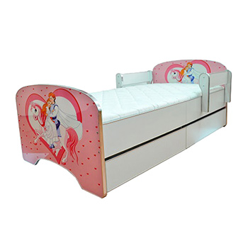 Dečiji krevet sa fiokama model 803 pink princess-3