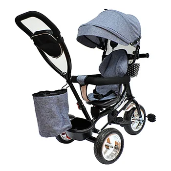 Tricikl Playtime Star model 416 sivi-1