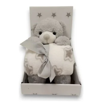 BBO igračka i ćebence set Bear grey BBO igračka i ćebence set Bear grey