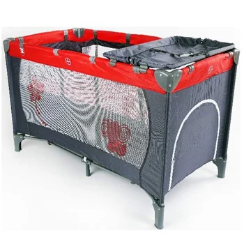 Baby Bear Origin prenosivi krevetac za bebe 2 nivoa sivo-crveni Baby Bear Origin prenosivi krevetac za bebe 2 nivoa sivo-crveni