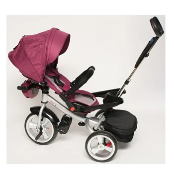 BBO tricikl sa muzikom i ležećim položajem Ljubičasti-1 BBO tricikl sa muzikom i ležećim položajem Ljubičasti-1