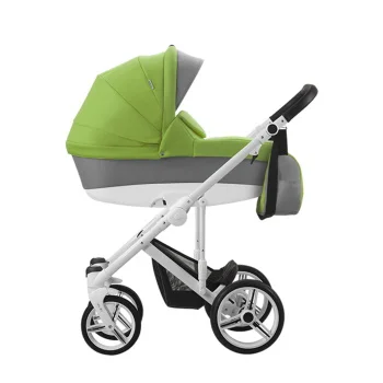 Bebetto kolica za bebe set 2u1 Magnum beli ram 193-1