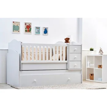 Belis krevetac za bebe 5u1 Nova beli-1  Belis krevetac za bebe 5u1 Nova beli-1