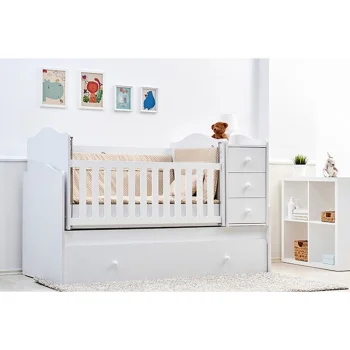 Belis krevetac za bebe 5u1 Nova beli-2  Belis krevetac za bebe 5u1 Nova beli-2