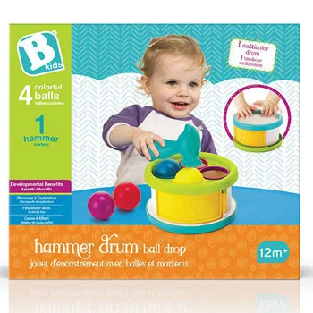 B kids edukativna igračka hammer drum ball drop 115142 B kids edukativna igračka hammer drum ball drop 115142
