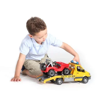 Bruder kamion transporter Mercedes Benz Sprinter sa džipom 025359-3 Bruder kamion transporter Mercedes Benz Sprinter sa džipom 025359-3