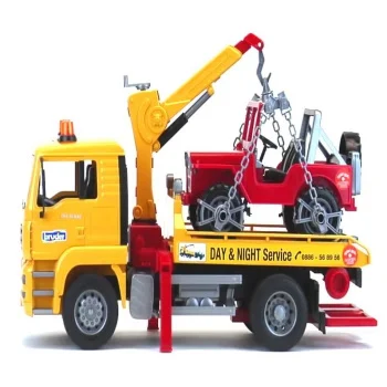 Bruder kamion MAN servis sa džipom 027506-1 Bruder kamion MAN servis sa džipom 027506-1