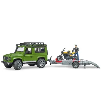 Bruder džip Land Rover sa prikolicom i Ducati motorom 025892-3 Bruder džip Land Rover sa prikolicom i Ducati motorom 025892-3