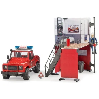 Bruder džip Land Rover sa vatrogasnom stanicom 627010-2 Bruder džip Land Rover sa vatrogasnom stanicom 627010-2