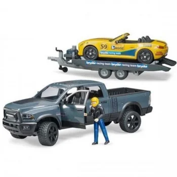 Bruder džip Ram sa prikolicom i auto roadster 025045 Bruder džip Ram sa prikolicom i auto roadster 025045