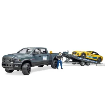 Bruder džip Ram sa prikolicom i auto roadster 025045-2 Bruder džip Ram sa prikolicom i auto roadster 025045-2