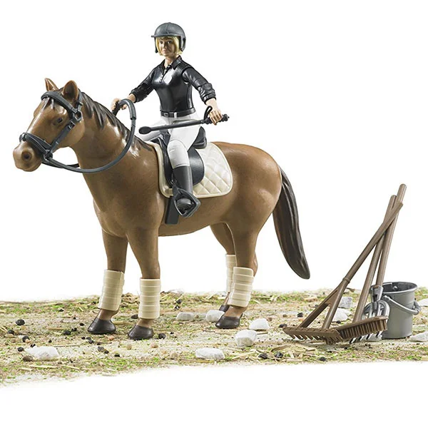 Bruder figura džokej i konj u setu 625054-3 Bruder figura džokej i konj u setu 625054-3