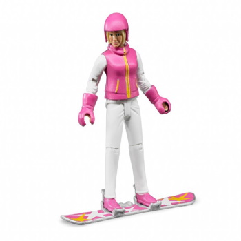 Bruder figura žena na snowboard-u 604202-1