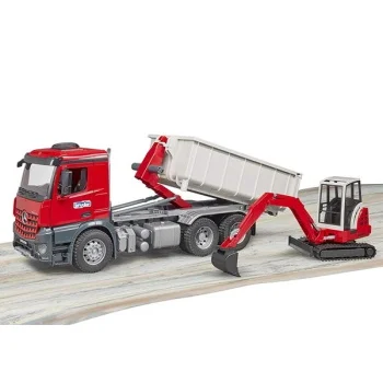 Bruder kamion kiper Mercedes Benz Arocs sa rovokopačem 036249-4 Bruder kamion kiper Mercedes Benz Arocs sa rovokopačem 036249-4