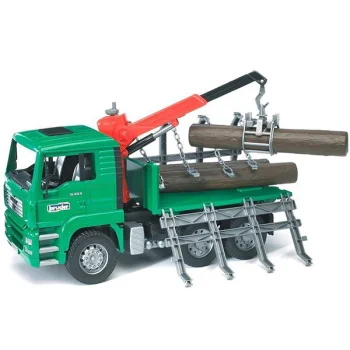 Bruder kamion MAN sa utovarivačem za drva 027698 i stabla-5 Bruder kamion MAN sa utovarivačem za drva 027698 i stabla-5
