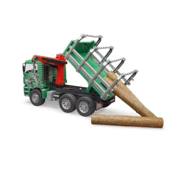 Bruder kamion MAN sa utovarivačem za drva 027698 i stabla-3 Bruder kamion MAN sa utovarivačem za drva 027698 i stabla-3