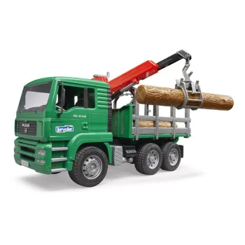 Bruder kamion MAN sa utovarivačem za drva 027698 i stabla-2 Bruder kamion MAN sa utovarivačem za drva 027698 i stabla-2
