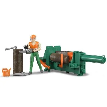 Bruder oprema za sečenje drva sa figurom 626501 Bruder oprema za sečenje drva sa figurom 626501