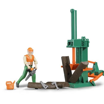 Bruder oprema za sečenje drva sa figurom 626501-2 Bruder oprema za sečenje drva sa figurom 626501-2