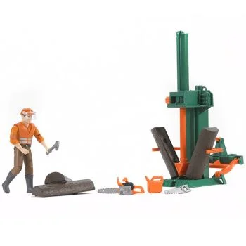 Bruder oprema za sečenje drva sa figurom 626501-5 Bruder oprema za sečenje drva sa figurom 626501-5