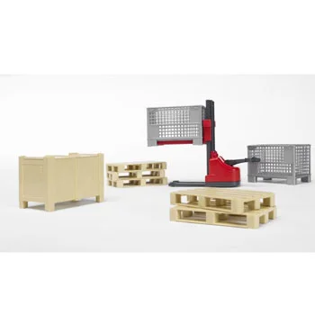 Bruder ručni viljuškar sa paletama i figurom 622008-2 Bruder ručni viljuškar sa paletama i figurom 622008-2