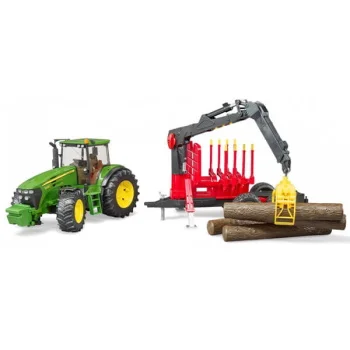 Bruder traktor John Deere sa prikolicom za drva 030544-1 Bruder traktor John Deere sa prikolicom za drva 030544-1