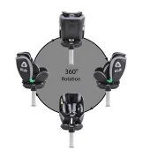 Cangaroo autosedište Commodore Isofix 0-36kg 360° dark grey -1 Cangaroo autosedište Commodore Isofix 0-36kg 360° dark grey -1