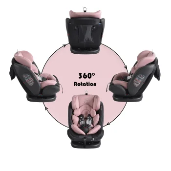 Cangaroo autosedište Pilot Isofix 0-36kg 360° pink -1 Cangaroo autosedište Pilot Isofix 0-36kg 360° pink -1