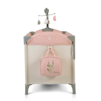 Cangaroo prenosivi krevetac sa kliznom stranicom Indiana pink-1 Cangaroo prenosivi krevetac sa kliznom stranicom Indiana pink-1