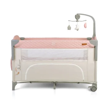 Cangaroo prenosivi krevetac sa kliznom stranicom Indiana pink-2 Cangaroo prenosivi krevetac sa kliznom stranicom Indiana pink-2