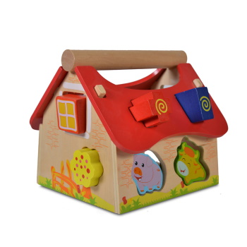 Cangaroo drvena igračka edukativna kuća sa životinjama-1