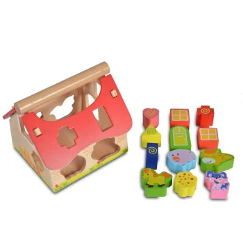 Cangaroo drvena igračka edukativna kuća sa životinjama-2 Cangaroo drvena igračka edukativna kuća sa životinjama-2
