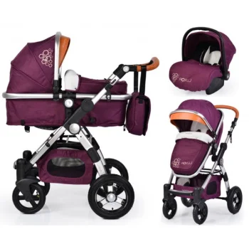 Cangaroo dečija kolica 3u1 Luxor ljubičasta Cangaroo dečija kolica 3u1 Luxor ljubičasta