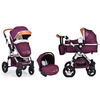 Cangaroo dečija kolica 3u1 Luxor ljubičasta-1 Cangaroo dečija kolica 3u1 Luxor ljubičasta-1