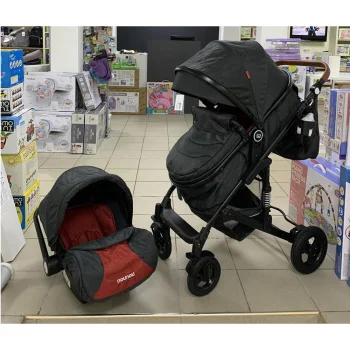 Cangaroo dečija kolica 2u1 Nou Nout black red -1 Cangaroo dečija kolica 2u1 Nou Nout black red -1