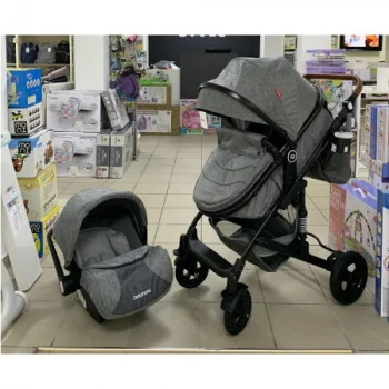 Cangaroo dečija kolica 2u1 Nou Nout light grey -1 Cangaroo dečija kolica 2u1 Nou Nout light grey -1