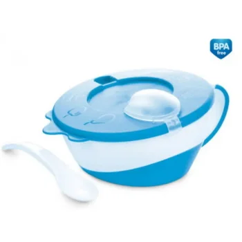 Canpol činija sa kašikom za bebe plava Canpol činija sa kašikom za bebe plava