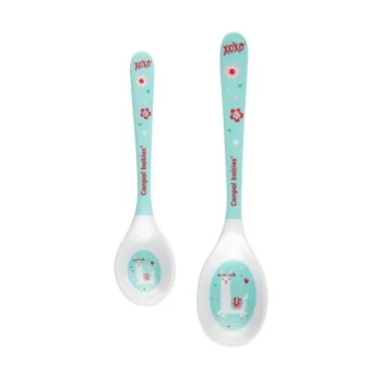 Canpol kašike za bebe set 2/1 melamine turquoise Canpol kašike za bebe set 2/1 melamine turquoise