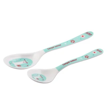Canpol kašike za bebe set 2/1 melamine turquoise -1 Canpol kašike za bebe set 2/1 melamine turquoise -1