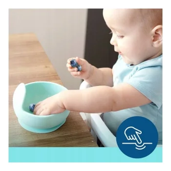 Canpol silikonska činija za bebe sa prijanjajućim dnom 330 ml blu-2 Canpol silikonska činija za bebe sa prijanjajućim dnom 330 ml blu-2