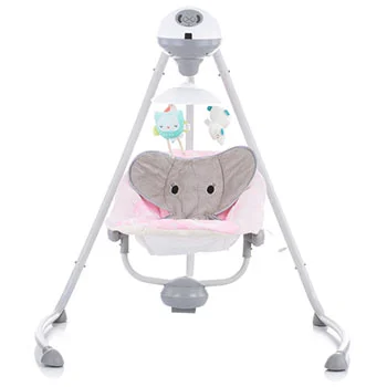 Chipolino električna muzička ljuljaška za bebe Aida 9 kg Pink dumbo Chipolino električna muzička ljuljaška za bebe Aida 9 kg Pink dumbo