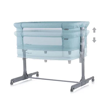 Chipolino kolevka sa padajućom stranicom 2u1 Mommy n Me blue-2 Chipolino kolevka sa padajućom stranicom 2u1 Mommy n Me blue-2