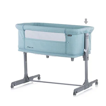 Chipolino kolevka sa padajućom stranicom 2u1 Mommy n Me blue-3 Chipolino kolevka sa padajućom stranicom 2u1 Mommy n Me blue-3