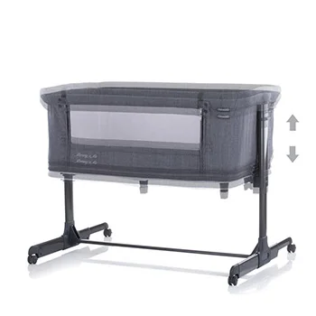 Chipolino kolevka sa padajućom stranicom 2u1 Mommy n Me graphite-2 Chipolino kolevka sa padajućom stranicom 2u1 Mommy n Me graphite-2