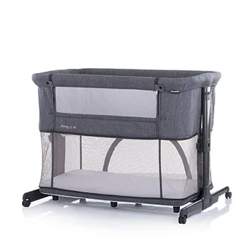 Chipolino kolevka sa padajućom stranicom 2u1 Mommy n Me graphite-3 Chipolino kolevka sa padajućom stranicom 2u1 Mommy n Me graphite-3