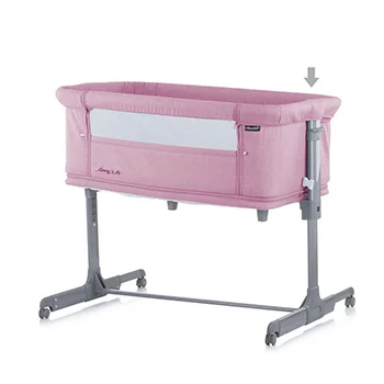 Chipolino kolevka sa padajućom stranicom 2u1 Mommy n Me pink-3 Chipolino kolevka sa padajućom stranicom 2u1 Mommy n Me pink-3