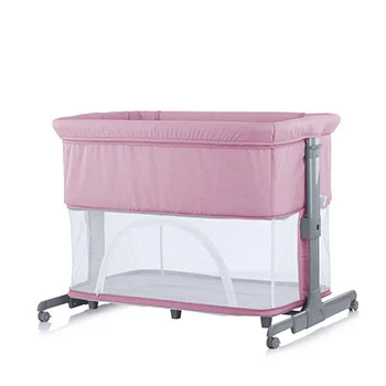 Chipolino kolevka sa padajućom stranicom 2u1 Mommy n Me pink-4 Chipolino kolevka sa padajućom stranicom 2u1 Mommy n Me pink-4