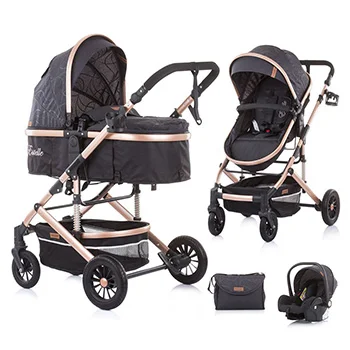 Chipolino kolica za bebe 3u1 Estelle anthracite Chipolino kolica za bebe 3u1 Estelle anthracite